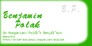 benjamin polak business card